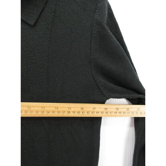 Kenneth Cole Sweater Small Cardigan Y2K Italian Mob Sopranos Minimal - Picture 5 of 9